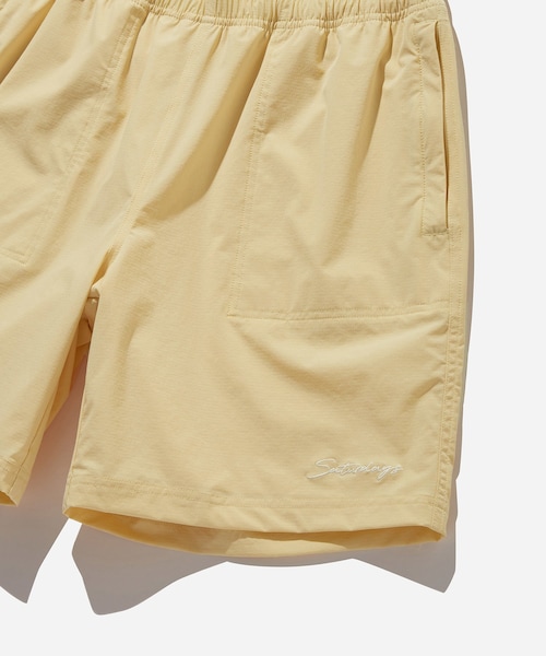 Saturdays NYC(サタデーズ ニューヨークシティ )の「TYLER STRETCH SHORT(水着・レディース・ベージュ/ピンク・L/M/S/XL/XS)」の14枚目の写真