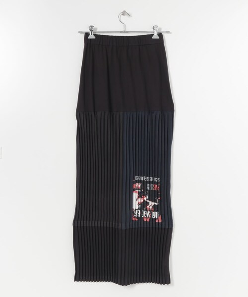 THE GOODLAND MARKET（ザグッドランドマーケット）の「SREU　ソフトプリーツロングSKIRT（スカート・レディース・Assort1/WHITE/BLACK/Assort2・M）」の9枚目の写真
