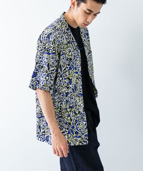URBAN RESEARCH（アーバンリサーチ）の「LONGCHAMP PRINT SHIRTS（シャツ/ブラウス・メンズ・BLACK/ORANGE/BLUE/KHAKI・M/L）」の3枚目の写真