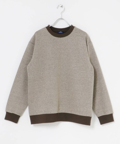 ITEMS URBANRESEARCH（アイテムズ アーバンリサーチ）の「バーズアイ ジャカード スウェット（スウェット・メンズ・BEG/D.BRN/NVY・M/L）」の13枚目の写真