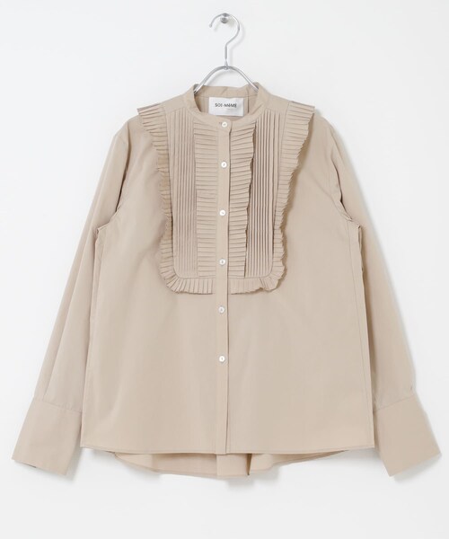 URBAN RESEARCH ROSSO（アーバンリサーチロッソ）の「MARILYN MOON　TUCK PLEATS JABOT BLOUSE（シャツ/ブラウス・レディース・WHITE/BEIGE・Free）」の6枚目の写真