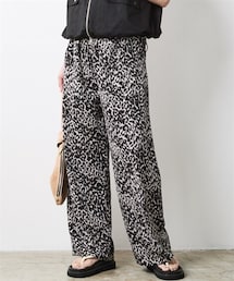 nissen | レオパードプリントワイドパンツ＜大きいサイズ有＞シックスタイル(パンツ)