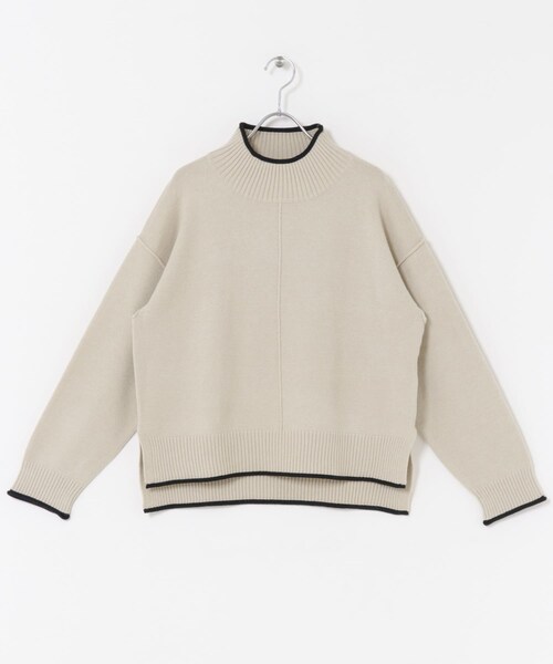 ITEMS URBANRESEARCH（アイテムズ アーバンリサーチ）の「『洗濯可/静電気防止』ハイショクハイネックニット（ニット/セーター・レディース・OFF/GRY/L.GRY/S.BLU/MOC/NVY・Free）」の12枚目の写真