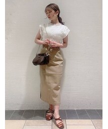 dazzlin | ダブルスリットデニムストレートスカート(スカート)