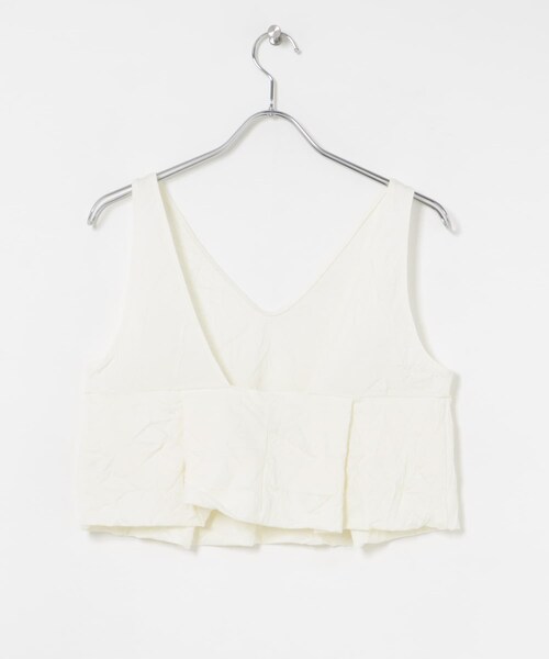 URBAN RESEARCH(アーバンリサーチ)の「『別注』GGG×URBAN RESEARCH クロップドワッシャートップス(タンクトップ・レディース・BLACK/WHITE・FREE)」の9枚目の写真