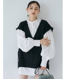 MURUA | ルーズベストシャツワンピース【セット販売】(ワンピース)