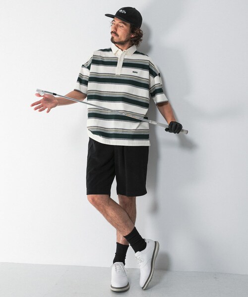 URBAN RESEARCH Sonny Label（アーバンリサーチサニーレーベル）の「OOPS　接触冷感ボーダーポロシャツ（ポロシャツ・メンズ・IVORY/NAVY・M/L/XL）」の16枚目の写真