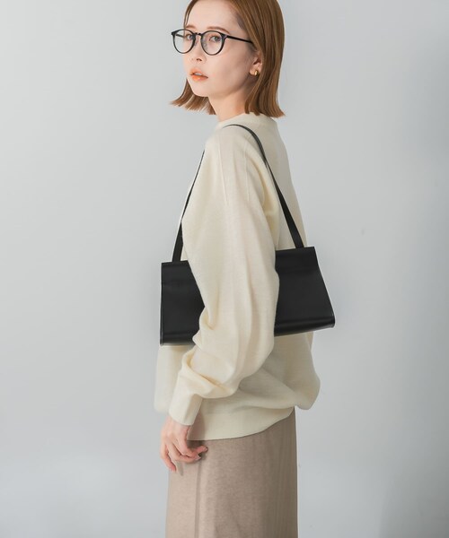 URBAN RESEARCH ROSSO（アーバンリサーチロッソ）の「ウォッシャブルビルドネックホールニット（ニット/セーター・レディース・gray/ivory/pink・FREE）」の6枚目の写真