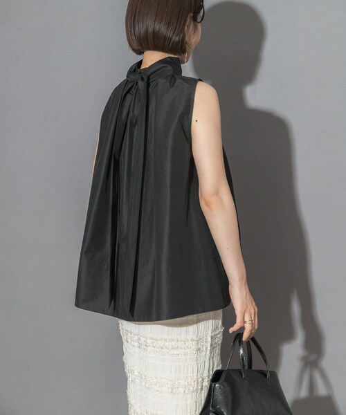 URBAN RESEARCH ROSSO（アーバンリサーチロッソ）の「ウエストマークハイネックシャツブラウス（シャツ/ブラウス・レディース・OFF WHITE/BLACK・Free）」の19枚目の写真