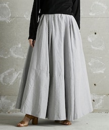 Soiunique | 総柄ロング丈イレギュラーデザイン用尺フレアスカート ［Soiunique］(スカート)
