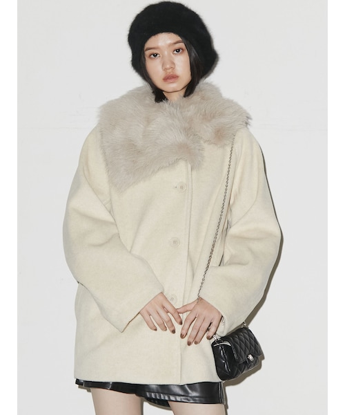 EMODA（エモダ）の「オーバーダブルカラーミディコート（その他