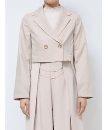 MERCURYDUO | クロップドダブルジャケット(テーラードジャケット)