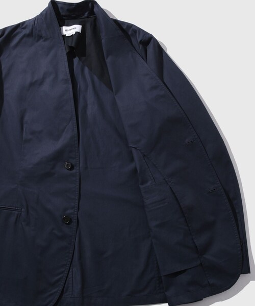 ADAM ET ROPE'(アダムエロペ)の「【HED MAYNER/ヘドメイナー】COMPACT COTTON JACKET(ノーカラージャケット・メンズ・ネイビー・S/XS)」の9枚目の写真
