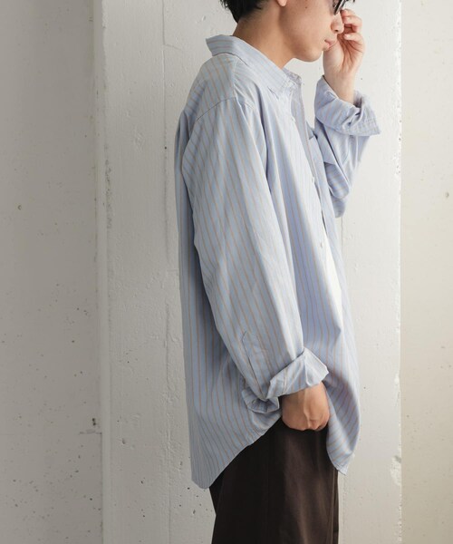 URBAN RESEARCH DOORS（アーバンリサーチドアーズ）の「FORK&SPOON　PEオックスシャツ（シャツ/ブラウス・メンズ・GREEN/BLUE・4/5）」の16枚目の写真