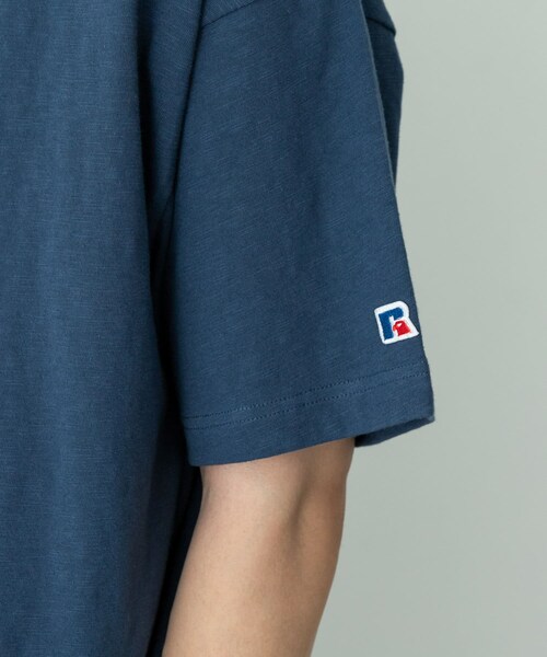 URBAN RESEARCH Sonny Label（アーバンリサーチサニーレーベル）の「『別注』Russell Athletic×Sonny Label　ナンバリングショートスリーブTシャツ（Tシャツ/カットソー・メンズ・オフ/キナリ/ブルー・M/L）」の21枚目の写真