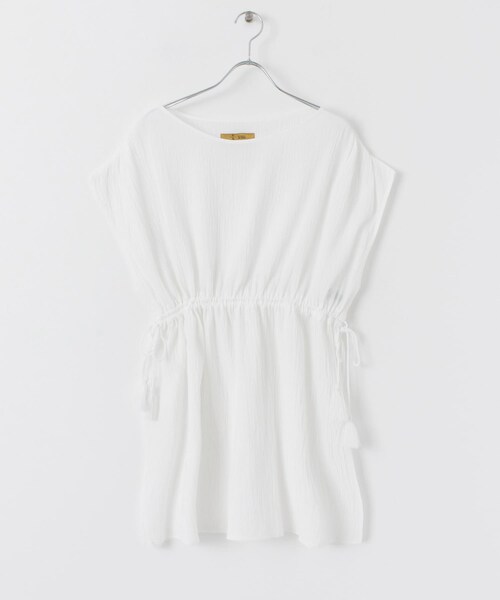 URBAN RESEARCH ROSSO（アーバンリサーチロッソ）の「F by ROSSO　ウエストギャザーオーバーブラウス（シャツ/ブラウス・レディース・BROWN/BLACK/WHITE・FREE）」の10枚目の写真