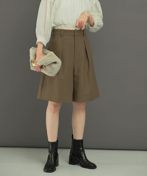 URBAN RESEARCH ROSSO（アーバンリサーチロッソ）の「レイヤードハーフパンツ（その他パンツ・レディース・BLACK/MOCHA・36/38）」の2枚目の写真