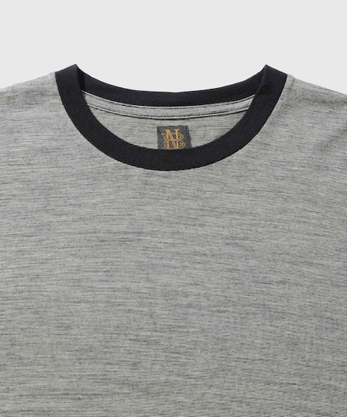 ADAM ET ROPE'（アダムエロペ）の「【BATONER/バトナー】SUMMER WOOL T-SHIRT（Tシャツ/カットソー・メンズ・ブラック/チャコール・2/3）」の6枚目の写真