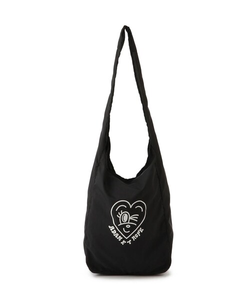 ADAM ET ROPE'（アダムエロペ）の「【Chocomoo×ADAM ET ROPE'】BAG（エコバッグ/サブバッグ・レディース・ブラック/ライトグリーン・F）」の22枚目の写真
