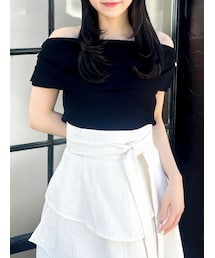 dazzlin | パールオフショルニットトップス(ニット/セーター)