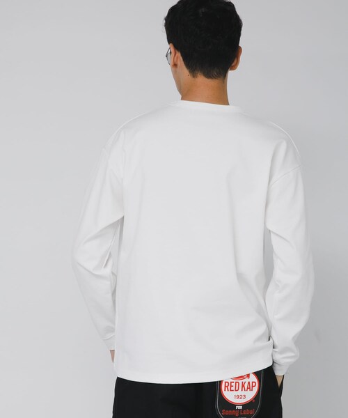 URBAN RESEARCH Sonny Label（アーバンリサーチサニーレーベル）の「ポンチポケット付ロングスリーブTシャツ（Tシャツ/カットソー・メンズ・ホワイト/グレージュ/チャコール/ブラック/ブルーグレー・M/L/XL）」の8枚目の写真