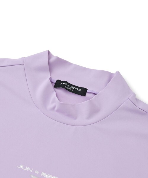 ROPE'(ロペ)の「【ESSENTIAL】半袖モックネックシャツ/UV・吸水速乾(Tシャツ/カットソー・レディース・ブラック/ホワイト/ネイビー/ラベンダー・L/M/XL)」の19枚目の写真
