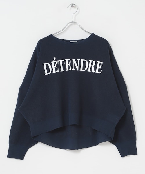 ITEMS URBANRESEARCH(アイテムズ アーバンリサーチ)の「シアーロゴニット(ニット/セーター・レディース・GRY/BRN/NVY・Free)」の3枚目の写真