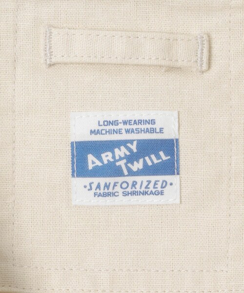 URBAN RESEARCH Sonny Label（アーバンリサーチサニーレーベル）の「ARMY TWILL　COTTON LINEN UTILITYSHIRTS（シャツ/ブラウス・メンズ・ECRU/PINK/GREEN/CHARCOAL・S/M）」の20枚目の写真