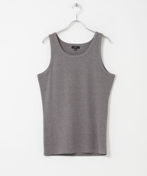 ITEMS URBANRESEARCH(アイテムズ アーバンリサーチ)の「接触冷感リブタンクトップ(タンクトップ・メンズ・D.GRAY/BLACK/GRAY/WHITE・M/L)」の12枚目の写真