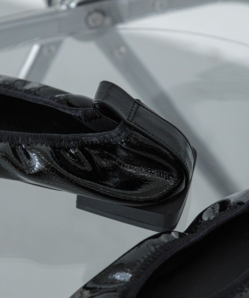 SENSE OF PLACE by URBAN RESEARCH（センスオブプレイスバイアーバンリサーチ）の「スクエアトゥフラットシューズ（バレエシューズ・レディース・GOLD/BLACK/BORDEAUX・S/M/L）」の12枚目の写真