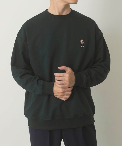 ITEMS URBANRESEARCH（アイテムズ アーバンリサーチ）の「TeddyBear ワンポイント スウェット（スウェット・メンズ・OML/BGD/GRN/NVY・M/L）」の14枚目の写真