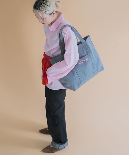 URBAN RESEARCH DOORS(アーバンリサーチドアーズ)の「『別注』L.L.Bean×DOORS GROCERY TOTE(トートバッグ・レディース・GRAY/BLUE/RED/ORANGE・One)」の8枚目の写真