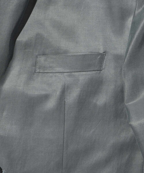 ADAM ET ROPE'（アダムエロペ）の「キュプラコットン　シングルジャケット（テーラードジャケット・メンズ・ブラック/チャコール・L/M）」の14枚目の写真