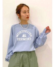 Ungrid | 発砲プリントスウェット(スウェット)