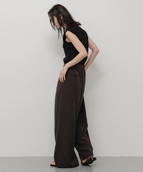 SENSE OF PLACE by URBAN RESEARCH(センスオブプレイスバイアーバンリサーチ)の「ピンストライプルーズパンツ(その他パンツ・レディース・CHA×WHT/BEG×BRN/BRN×WHT・S/M/XS)」の22枚目の写真