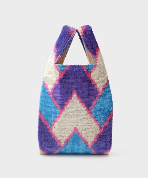ROPE'(ロペ)の「【Kilim ARTS(キリム アーツ)】SUPERMARKET VELVET BAG|バック(ハンドバッグ・レディース・ブルー系/その他・F)」の7枚目の写真