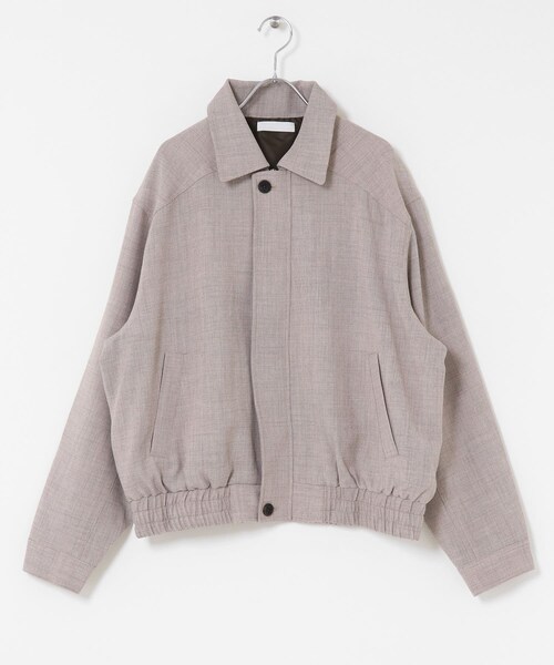 SENSE OF PLACE by URBAN RESEARCH（センスオブプレイスバイアーバンリサーチ）の「メランジバルーンジップブルゾン（ブルゾン・メンズ・BLACK/BEIGE/PURPLE・M/L）」の22枚目の写真