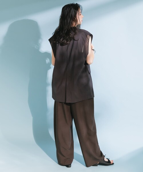 KBF（ケイビーエフ）の「バックオープンベストセットアップ（セットアップ・レディース・BLACK/BEIGE/BROWN・one）」の18枚目の写真