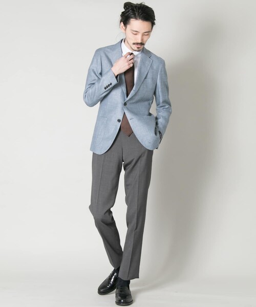 URBAN RESEARCH(アーバンリサーチ)の「URBAN RESEARCH Tailor クールマックスウールパンツ(スラックス・メンズ・GRAY/NAVY/CHARCOAL・42/44/46/48/50)」の5枚目の写真