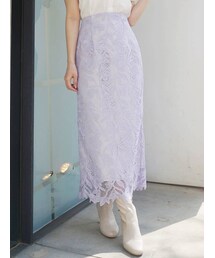 MERCURYDUO | ケミカルレースペンシルスカート(スカート)