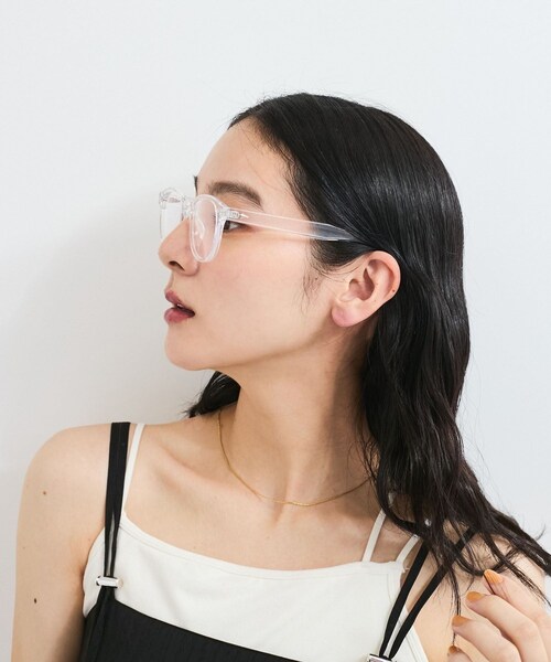 VIS（ビス）の「クリアフレームファッショングラス（サングラス・レディース・ブラック/グレー/ブラウン系/その他・F）」の9枚目の写真