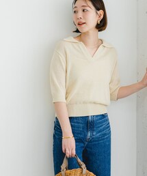 URBAN RESEARCH ROSSO | F by ROSSO　オープンカラーサマーニット(ニット/セーター)