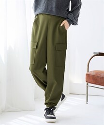 nissen | 大きいサイズ 軽くて柔らかツイルイージーカーゴパンツ（ゆったりヒップ）(パンツ)