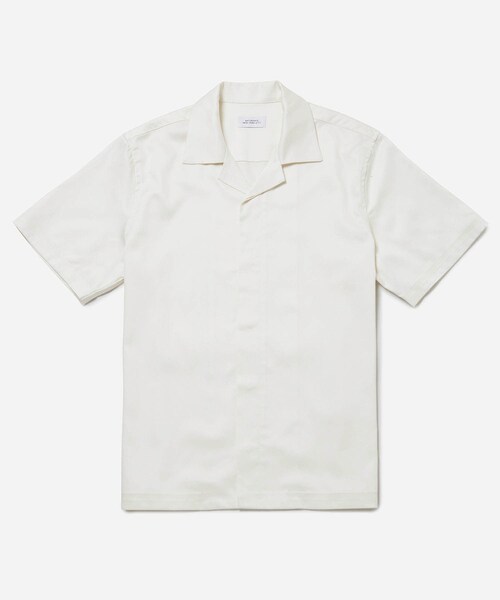 Saturdays NYC(サタデーズ ニューヨークシティ )の「York Camp Collar Ss Shirt(シャツ/ブラウス・メンズ・ブラック/オフホワイト/オリーブ・L/M/S/XL/XS)」の1枚目の写真