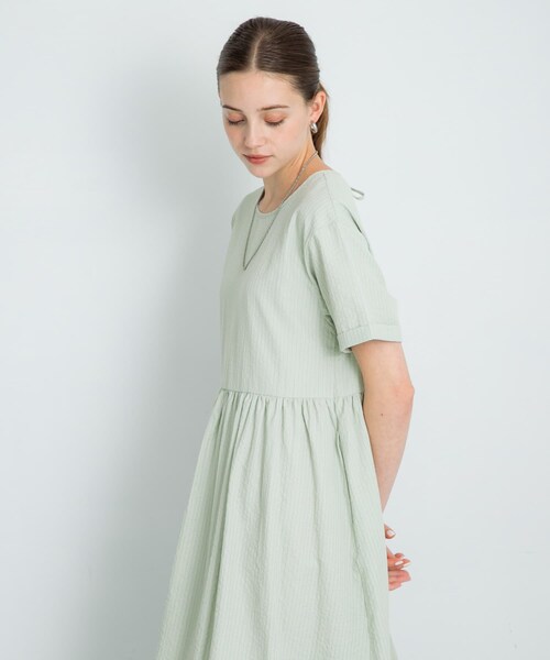 URBAN RESEARCH Sonny Label（アーバンリサーチサニーレーベル）の「ストライプサッカーワンピース（ワンピース・レディース・ブルー/ミント/ブラック・FREE）」の17枚目の写真