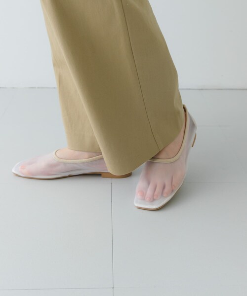 RODE SKO（ロデスコ）の「『MADE IN JAPAN』シアーフラットシューズ（バレエシューズ・レディース・BLACK/BEIGE/WHITE・36/37/38）」の9枚目の写真