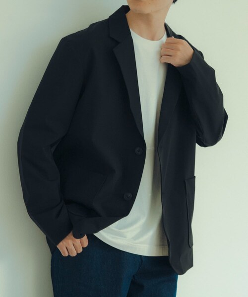 ITEMS URBANRESEARCH（アイテムズ アーバンリサーチ）の「ストレッチナイロン テーラードジャケット（テーラードジャケット・メンズ・KHK/BLK/NVY・M/L）」の9枚目の写真