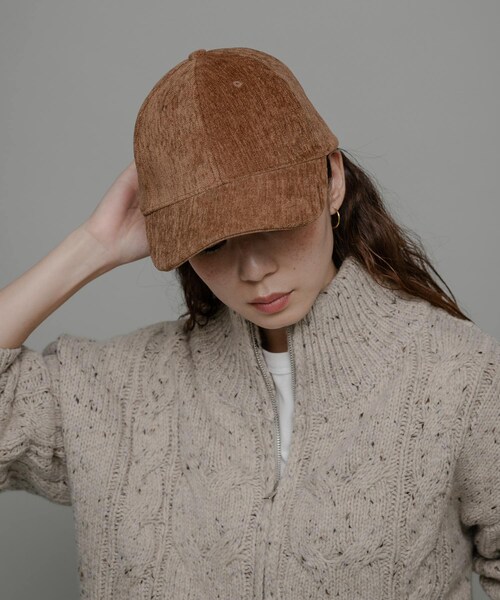 URBAN RESEARCH Sonny Label（アーバンリサーチサニーレーベル）の「ベロアタッチバックロゴCAP（キャップ・レディース・Lベージュ/キャメル/ネイビー・one）」の14枚目の写真