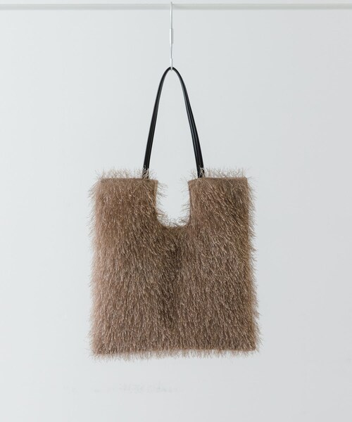 RODE SKO（ロデスコ）の「ヘアリートートバッグ（トートバッグ・レディース・BLACK/BEIGE/OLIVE・one）」の4枚目の写真