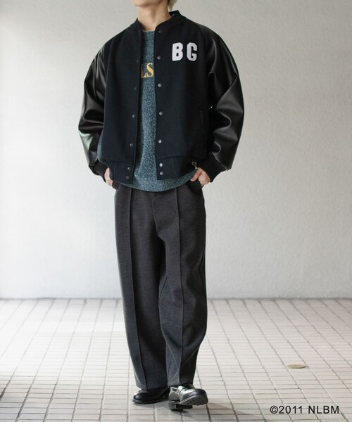 SENSE OF PLACE by URBAN RESEARCH(センスオブプレイスバイアーバンリサーチ)の「Negro Leagues スタジャン(スタジャン・メンズ・BLACK/NAVY・M/L)」の16枚目の写真